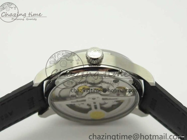 MIROTIME 0809 Portuguese Tourbillon IW5046 SS ZF Best Edition Gray Dial on Black Leather Strap SunProtective 7147
